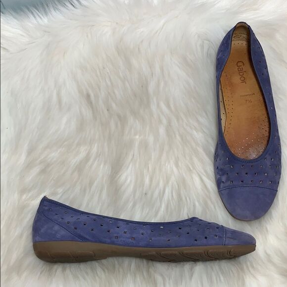 Gabor Shoes - Gabor‎ Hovercraft Suede Flats Size 7.5
